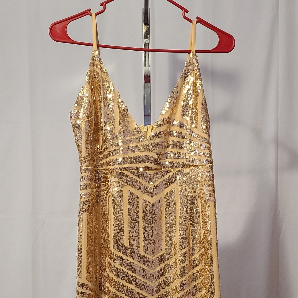 Miss ORD Sequin Gold Dress - Picture 8 of 13